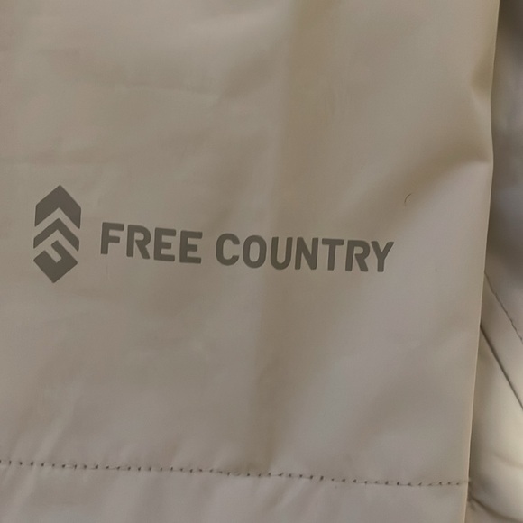 Free Country reversible taupe nylon/ plush hooded coat sz S - Picture 5 of 6